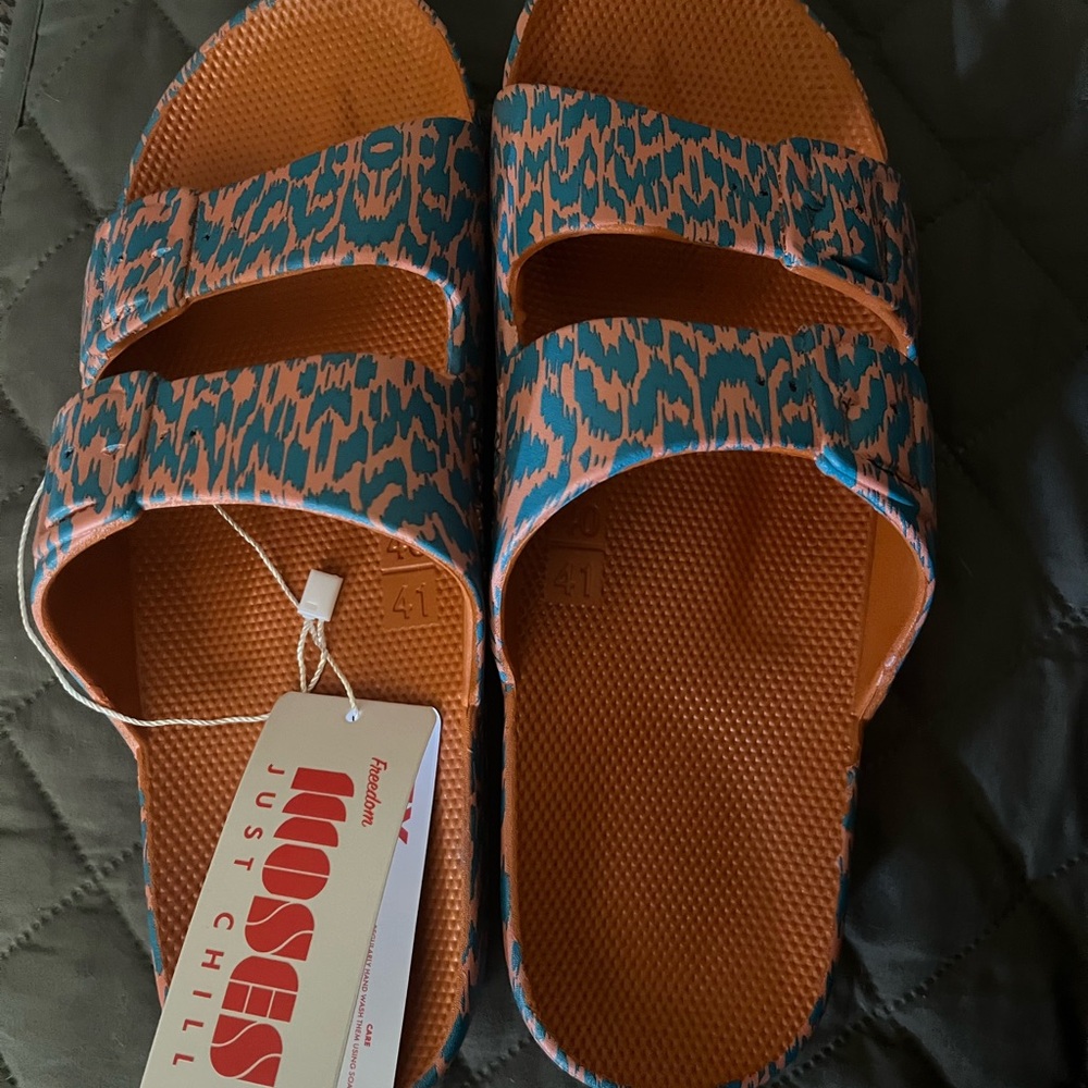 Colorful Patterned Slide Sandals